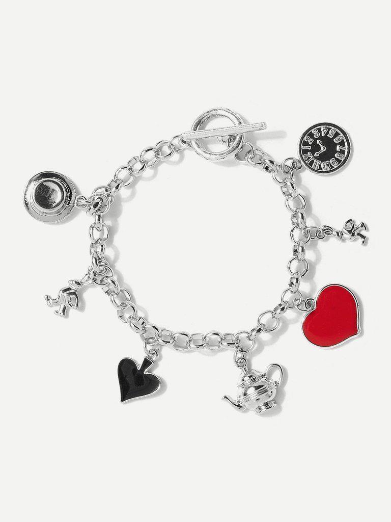Heart Detail Chain Bracelet--Des Mess