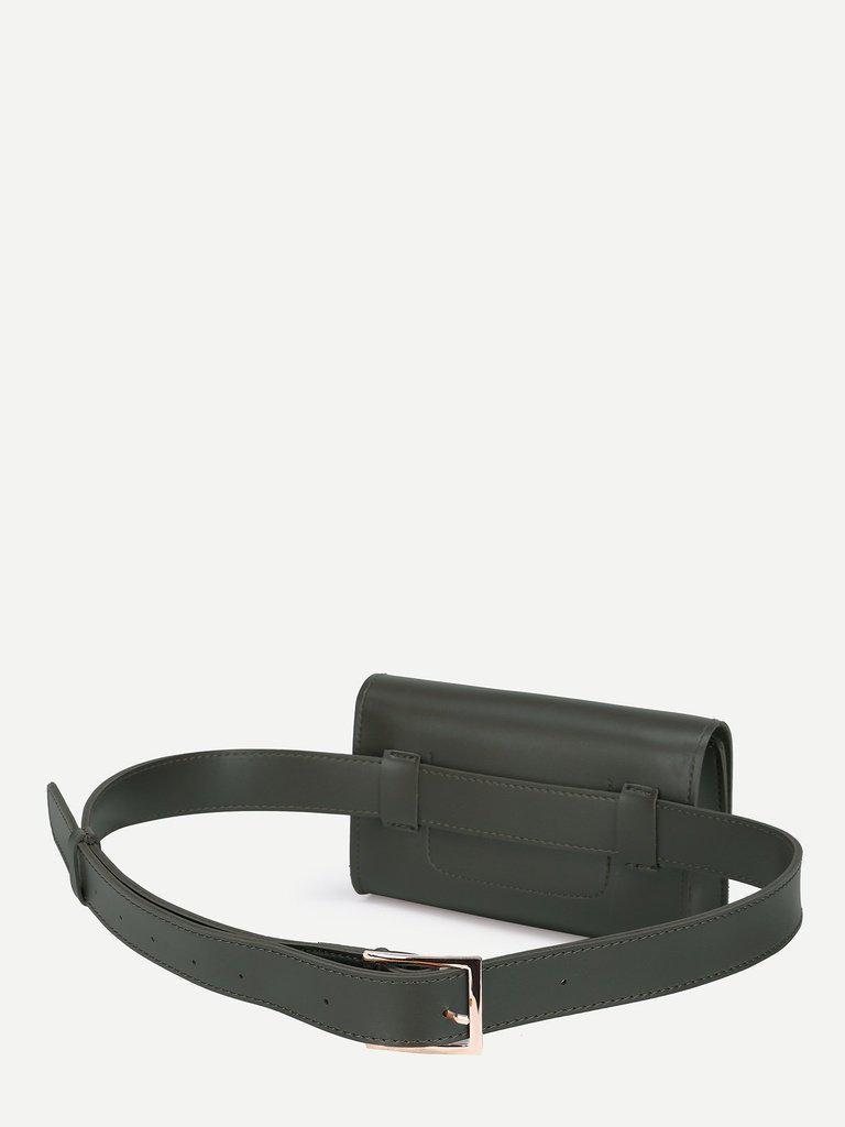 PU Bum Bag With Adjustable Strap-accessories-Des Mess