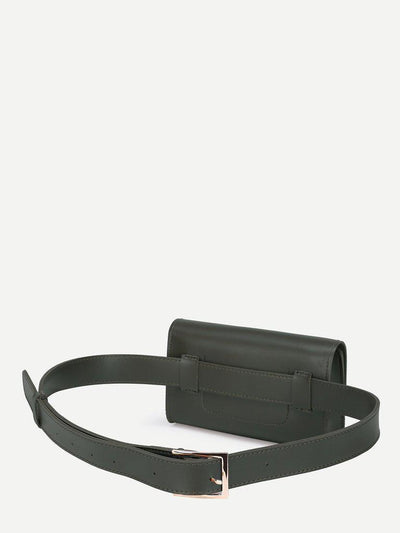 PU Bum Bag With Adjustable Strap-accessories-Des Mess