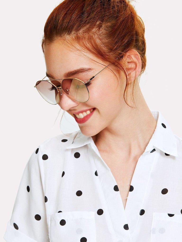Double Bridge Ombre Sunglasses-accessories-Des Mess