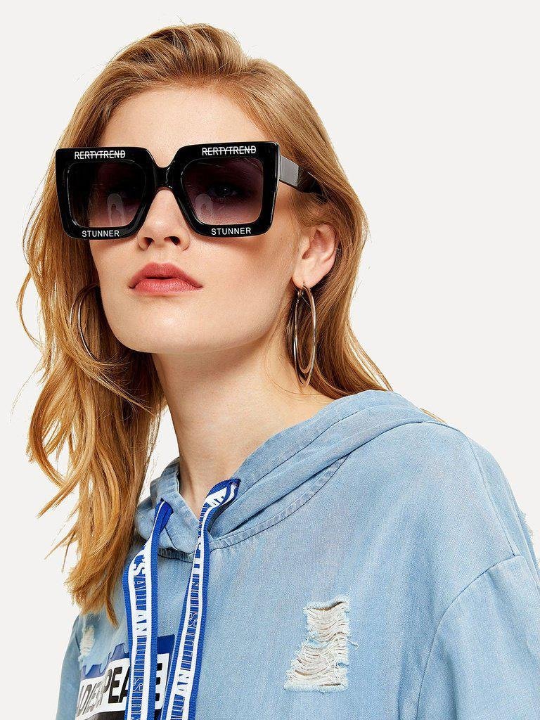 Oversized Square Sunglasses-accessories-Des Mess