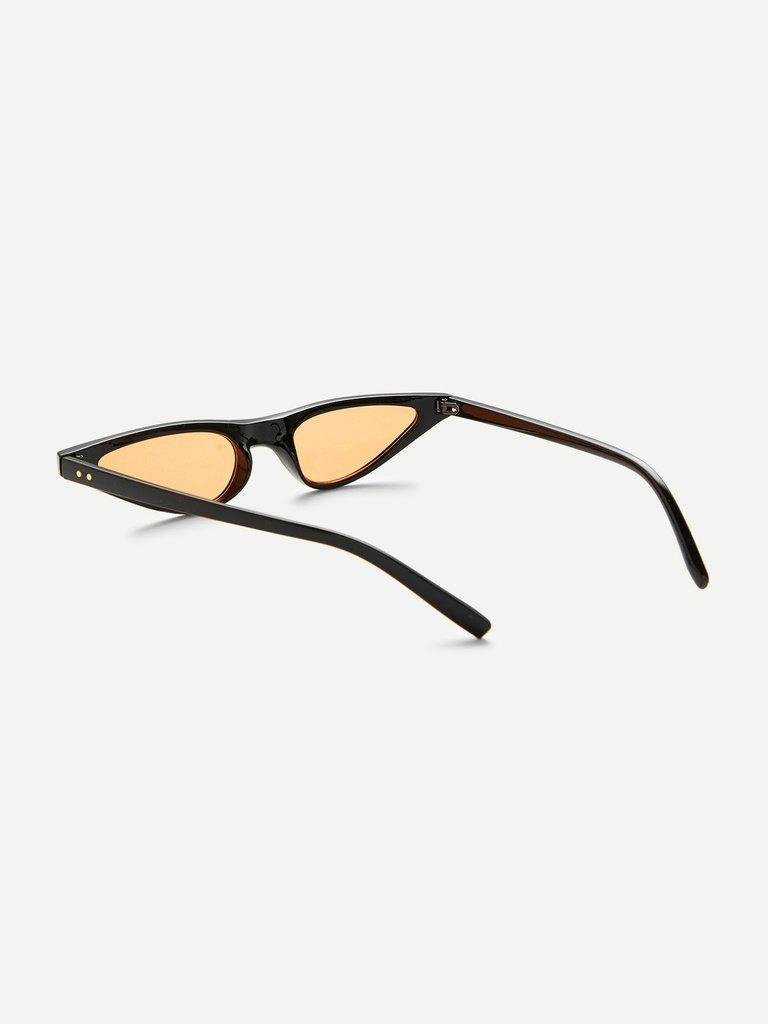 Cat Eye Flat Lens Sunglasses-accessories-Des Mess