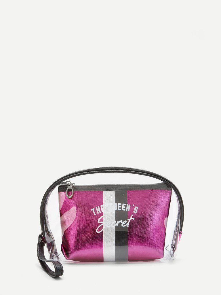 Striped Makeup Bag 2pcs-makeup-Des Mess