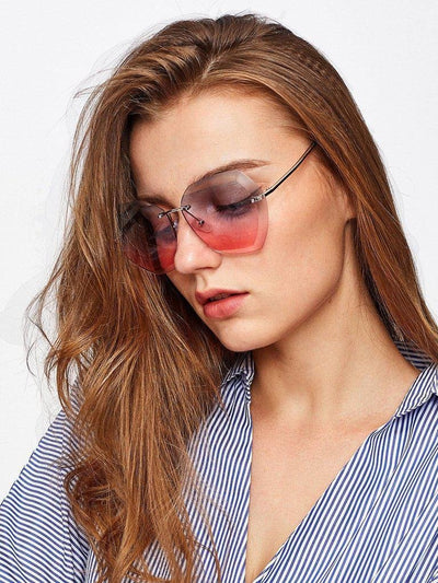 Ombre Lens Polygon Sunglasses-accessories-Des Mess