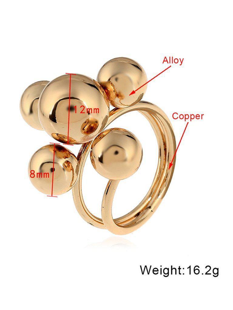 Ball Inlay Spiral Ring-jewelry-Des Mess