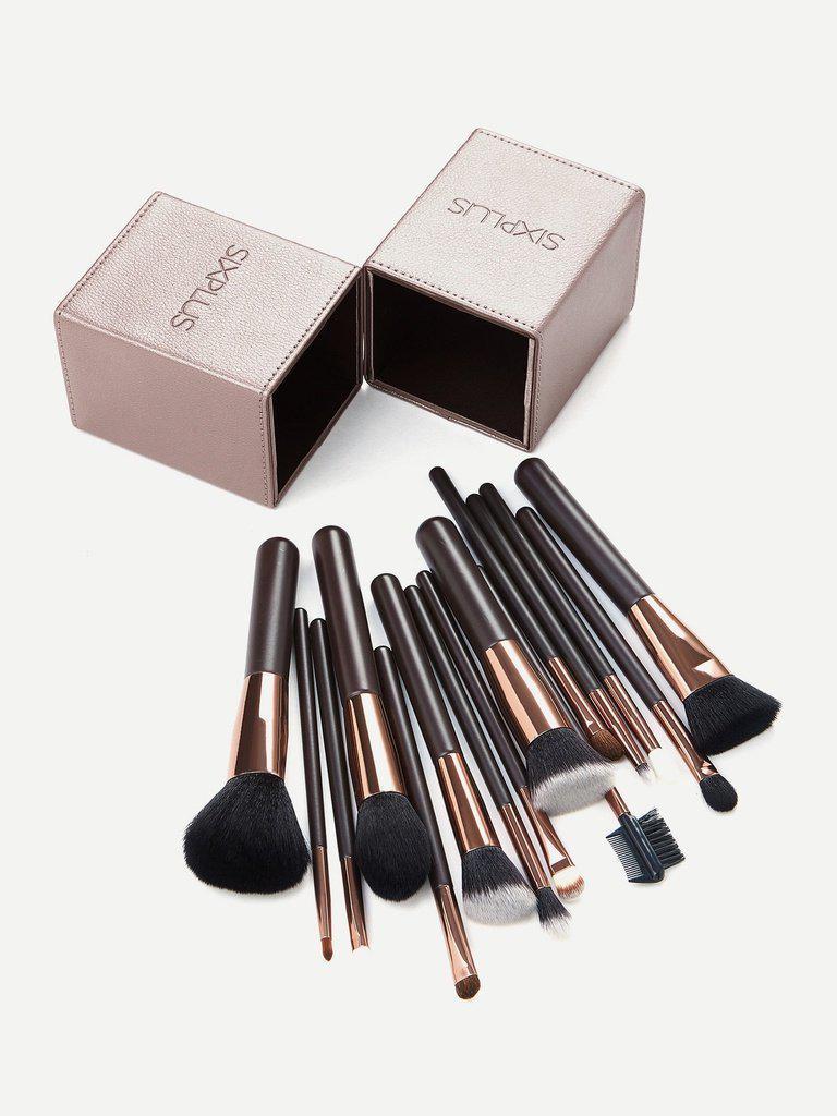Coffee Professional Makeup Brush Set With Box-makeup-Des Mess