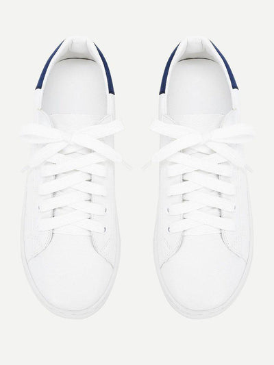 Lace Up Round Toe Sneakers-shoes-Des Mess