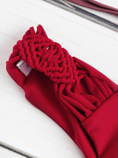 Crochet Detail Wrap Bikini Set--Des Mess
