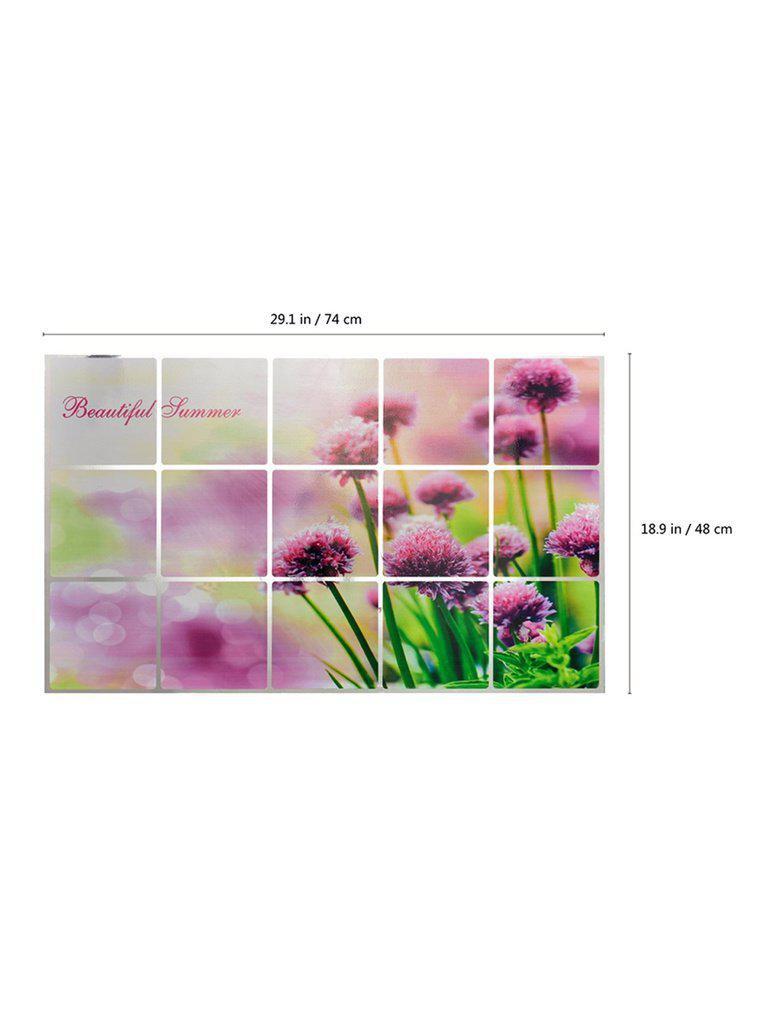 Flower Pattern Oil Proof Sticker-others-Des Mess