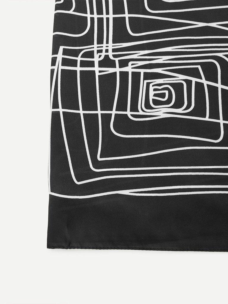 Abstract Line Print Bandana-accessories-Des Mess
