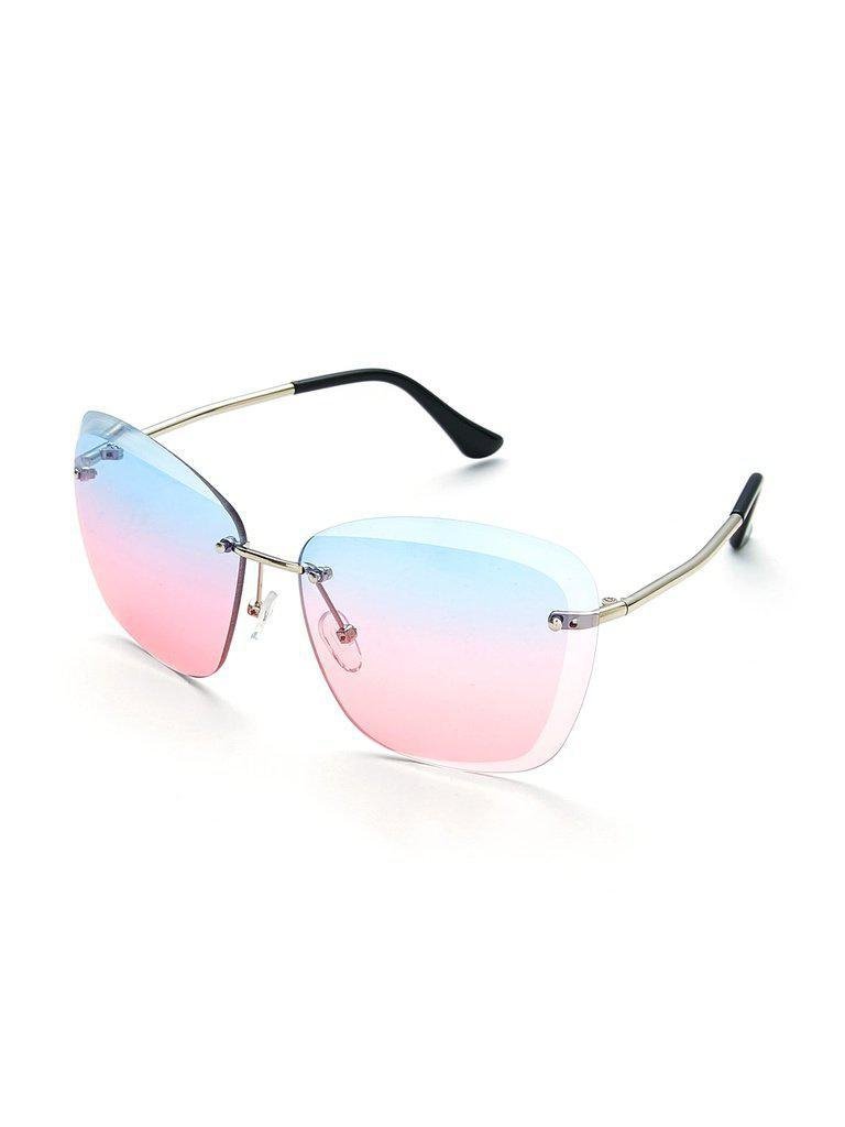 Rimless Tinted Lens Sunglasses-accessories-Des Mess