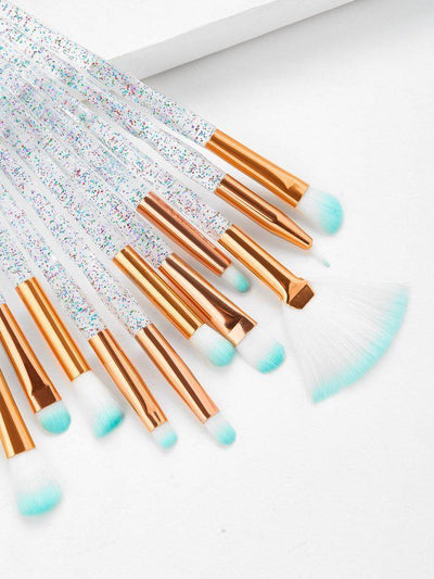 Clear Handle Makeup Brush 20pcs-makeup-Des Mess