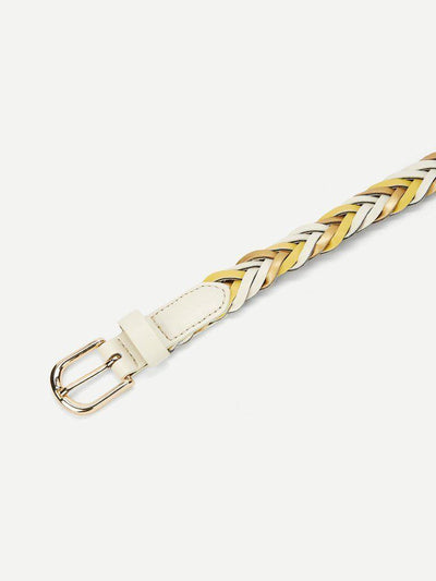 Metal Buckle Woven Belt-accessories-Des Mess
