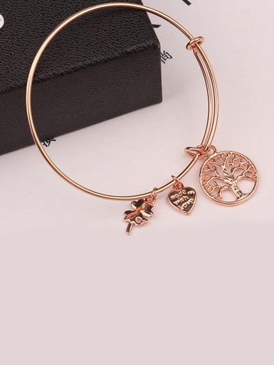 Round Charm Adjustable Bangle--Des Mess