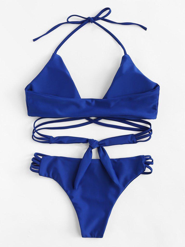 Criss Cross Strappy Bikini Set--Des Mess