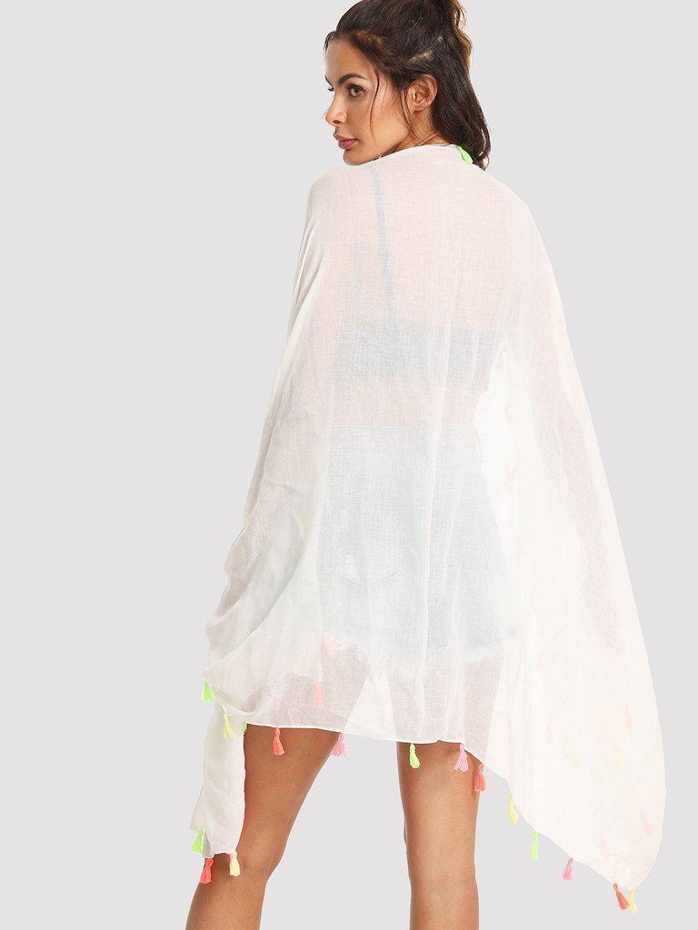 Tassel Trim Scarf-accessories-Des Mess