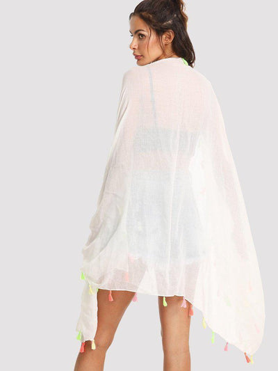 Tassel Trim Scarf-accessories-Des Mess