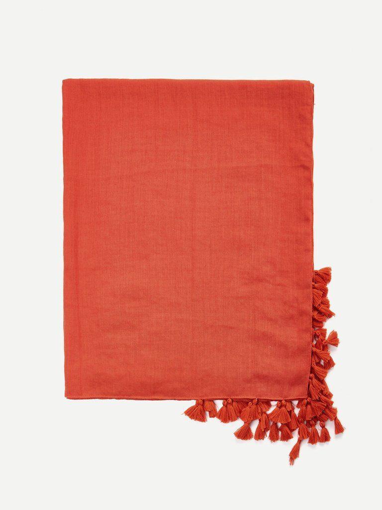 Tassel Decorated Scarf-accessories-Des Mess