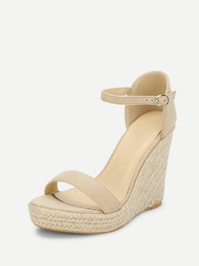 Two Part Espadrille Wedge Sandals-shoes-Des Mess
