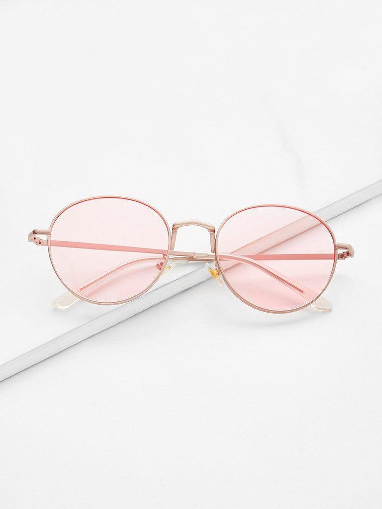 Tinted Flat Lens Sunglasses-accessories-Des Mess