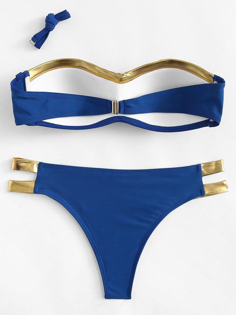 Ladder Cut Out Bikini Set-swimwear-Des Mess