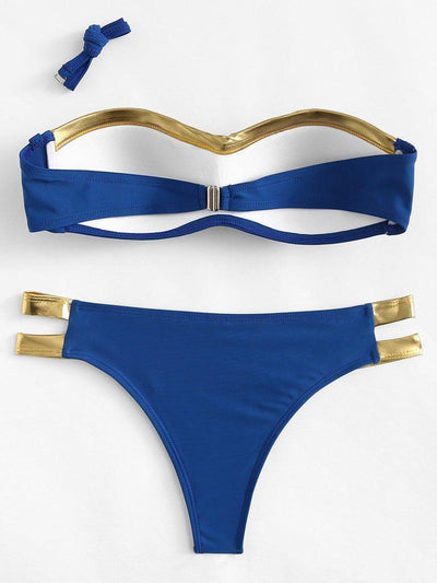 Ladder Cut Out Bikini Set-swimwear-Des Mess