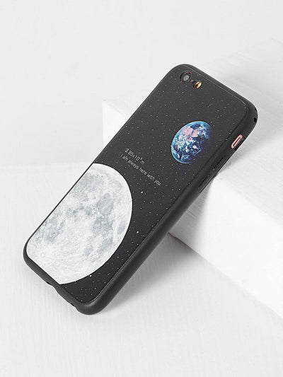 Black Moon Pattern iPhone Case-others-Des Mess