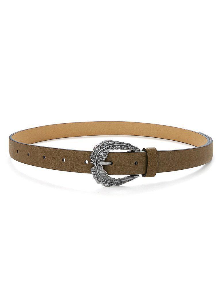 Leaf Design Buckle Belt-accessories-Des Mess