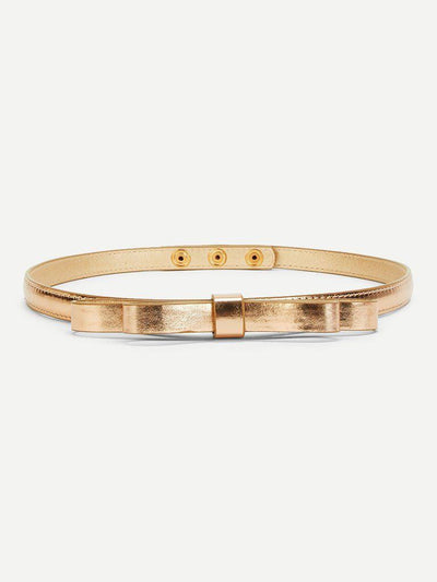 Metallic Skinny Belt-accessories-Des Mess