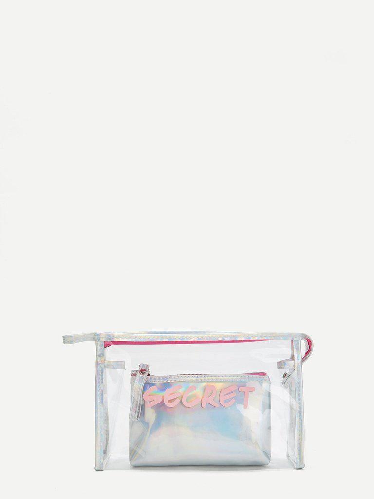 Iridescence Makeup Bag 2pcs-makeup-Des Mess