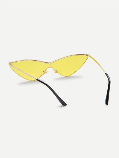 Metal Extreme Cat Eye Sunglasses-accessories-Des Mess
