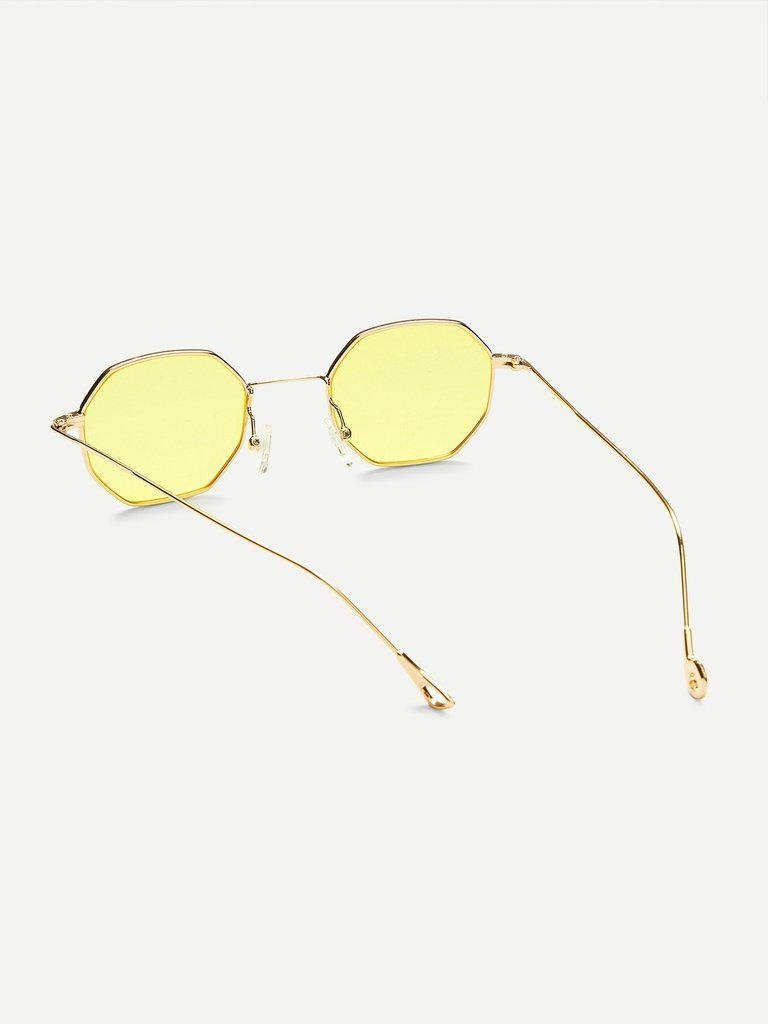 Polygon Flat Lens Sunglasses-accessories-Des Mess