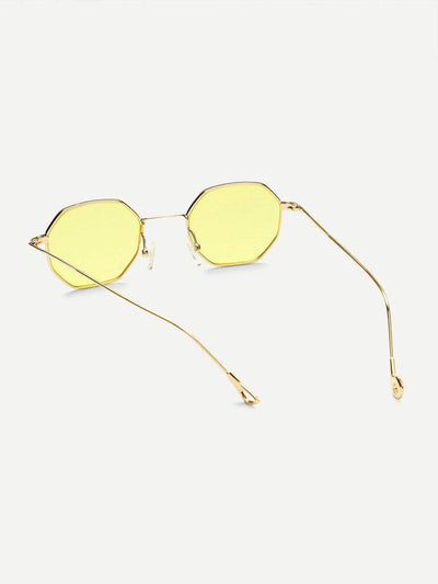 Polygon Flat Lens Sunglasses-accessories-Des Mess