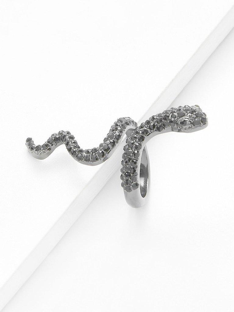 Rhinestone Snake Design Cute Ring-jewelry-Des Mess