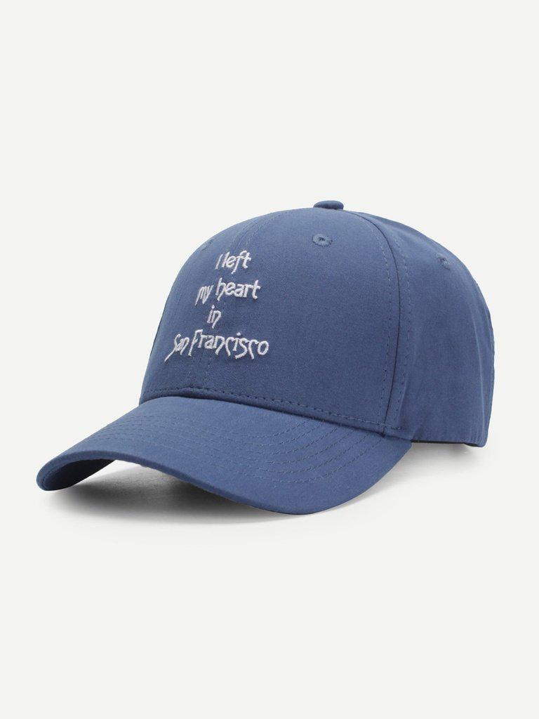 Embroidered Letter Baseball Cap-accessories-Des Mess