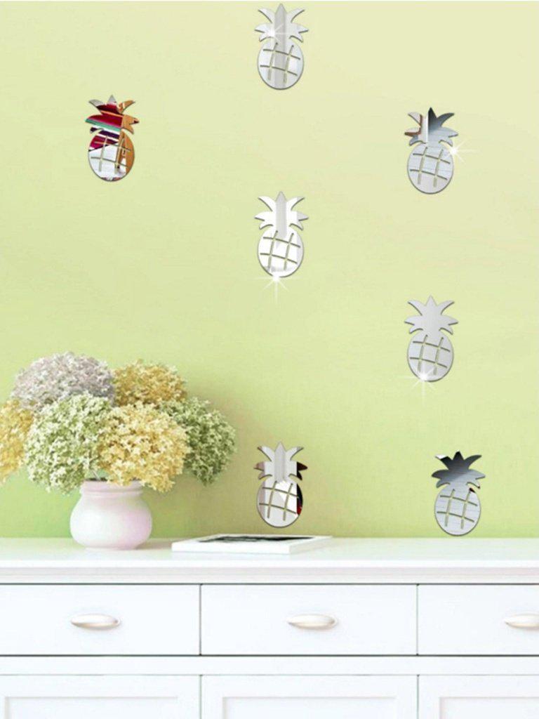 Pineapple Mirror Wall Sticker Set 24pcs-others-Des Mess