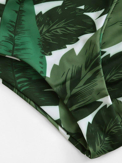 Tropical Print Bikini Set--Des Mess