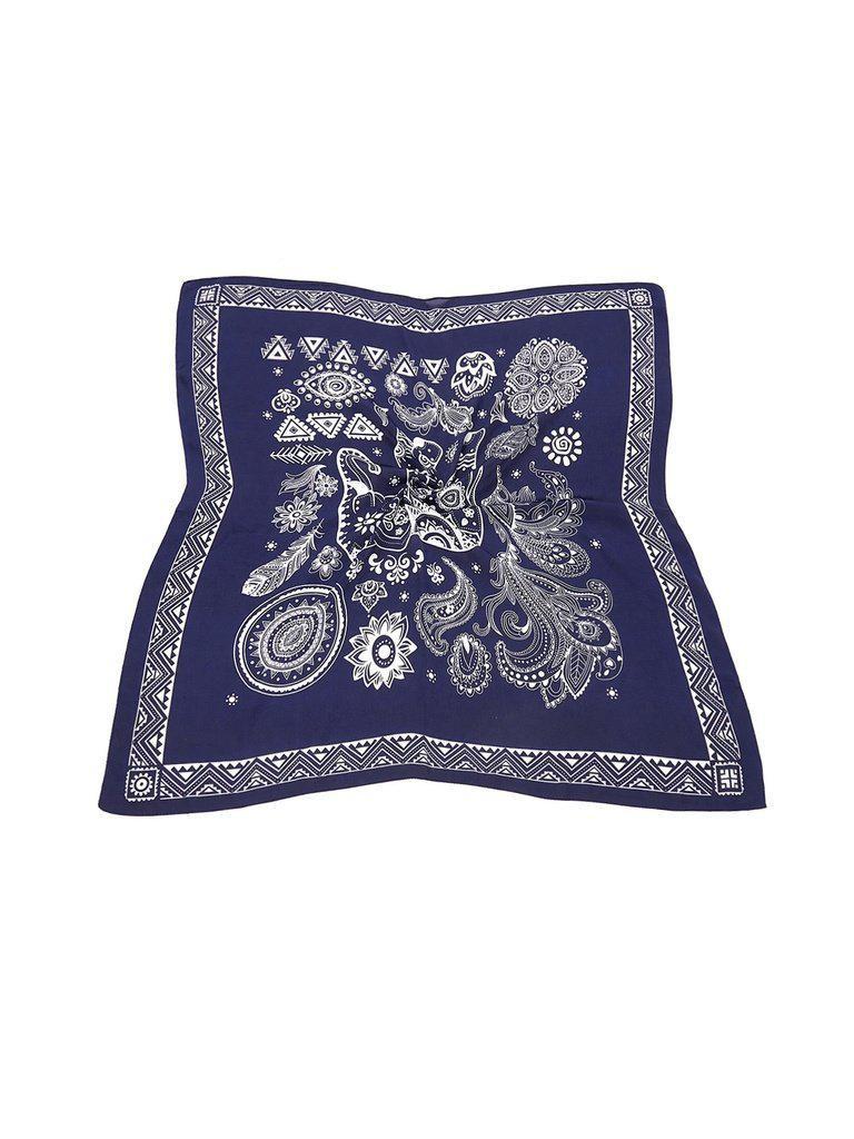 Mixed Print Bandana Scarf-accessories-Des Mess