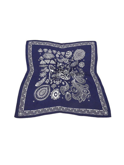 Mixed Print Bandana Scarf-accessories-Des Mess