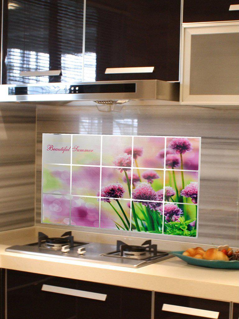 Flower Pattern Oil Proof Sticker-others-Des Mess