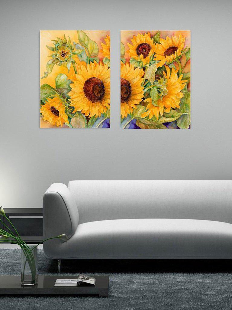 Sunflower Print Cloth Art 2pcs-others-Des Mess