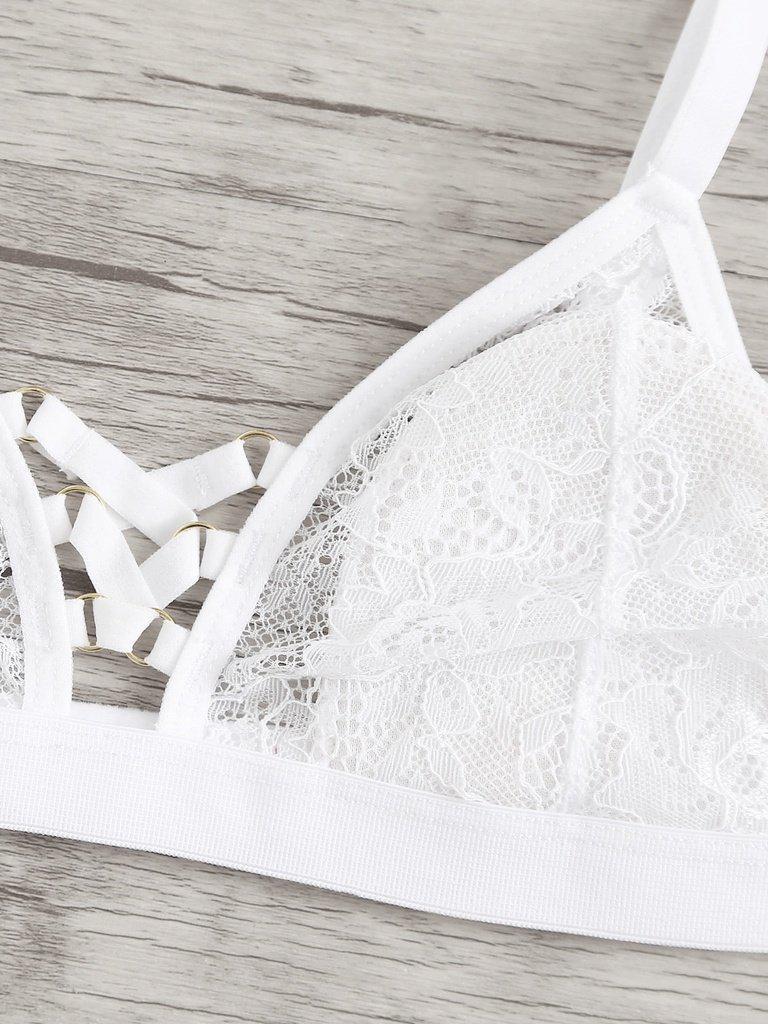 Criss Cross Lace Lingerie Set-lingerie-Des Mess