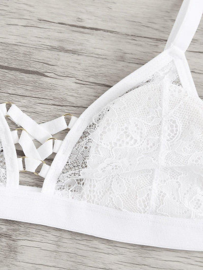 Criss Cross Lace Lingerie Set-lingerie-Des Mess