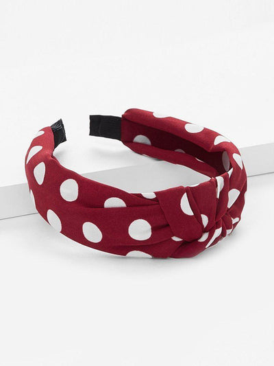 Polka Dot Knot Headband-hair-Des Mess
