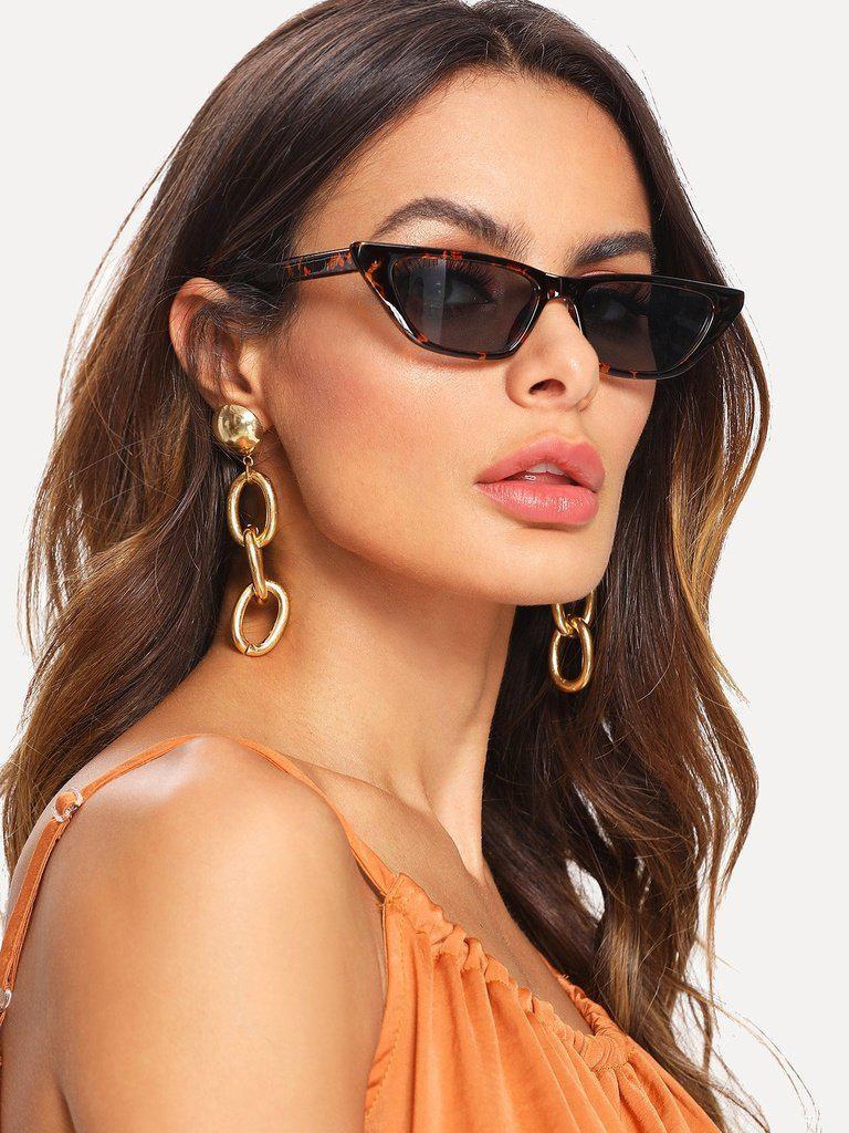 Cat Eye Mirror Lens Sunglasses-accessories-Des Mess