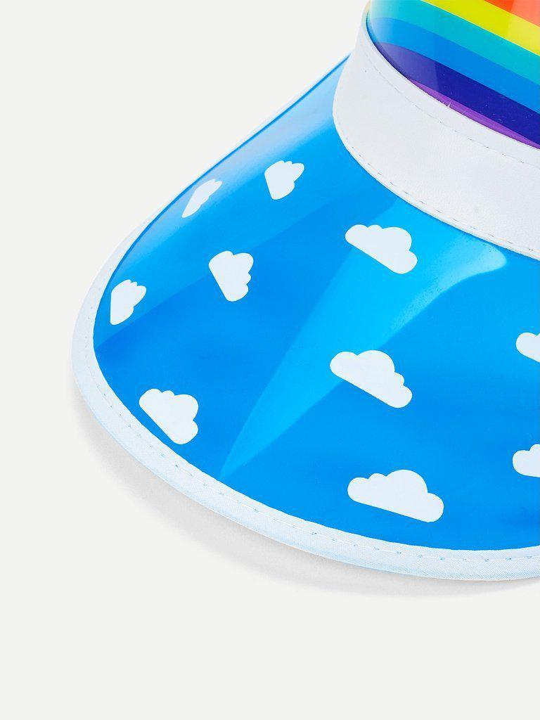 Clouds Pattern Visor Hat--Des Mess