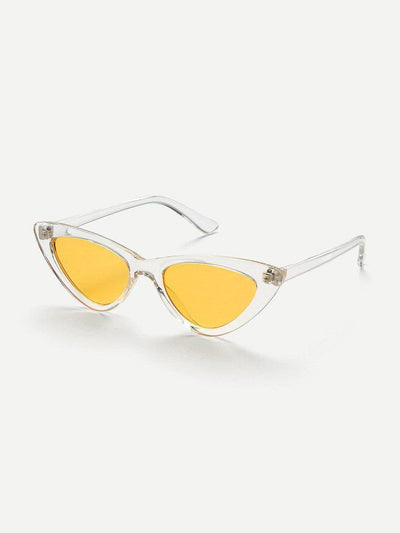 Cat Eye Flat Lens Sunglasses-accessories-Des Mess