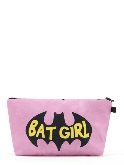 Slogan Print Accessory Case-makeup-Des Mess