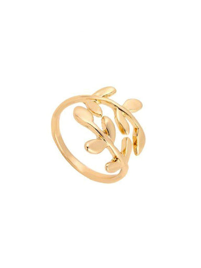 Leaf Shaped Cuff Ring-jewelry-Des Mess