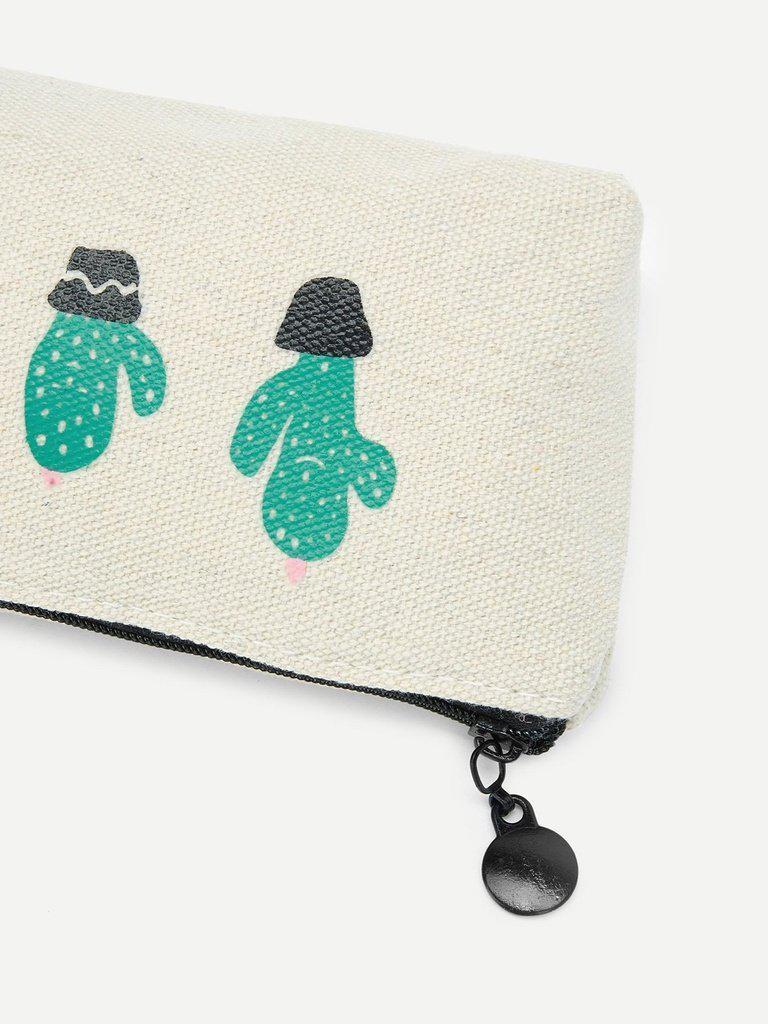 Cactus Print Pencil Case-others-Des Mess